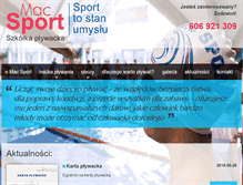 Tablet Screenshot of macsport.pl